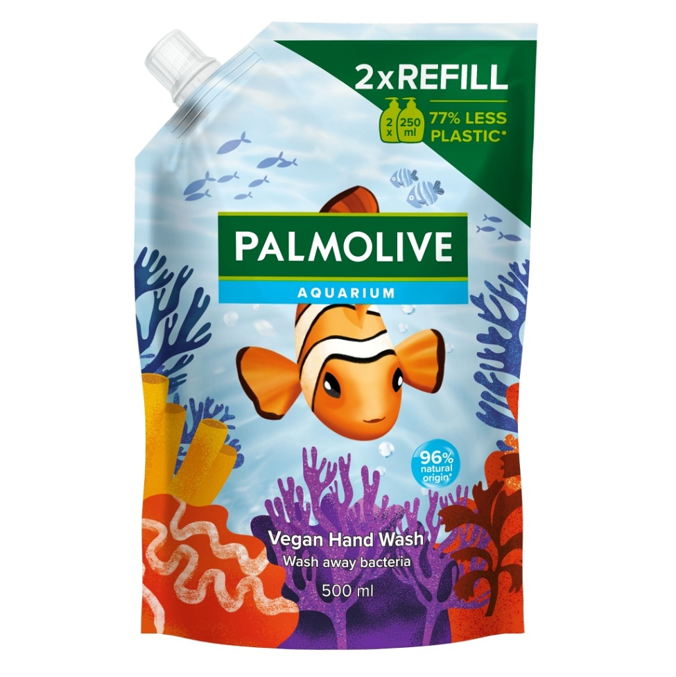 PALMOLIVE Tekuté mydlo, náhradná náplň Aquarium 500 ml