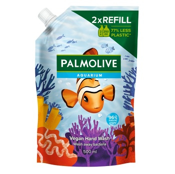 PALMOLIVE Tekuté mydlo, náhradná náplň Aquarium 500 ml (Náplně tekutého mýdla)