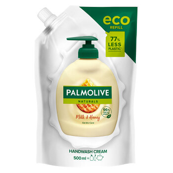 Palmolive tekuté mydlo, 500ml náplň milk & honey
