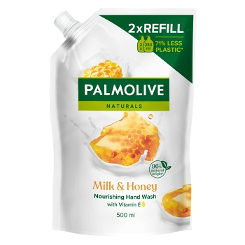 Palmolive tekuté mydlo, 500ml náplň milk & honey (Náplně tekutého mýdla)