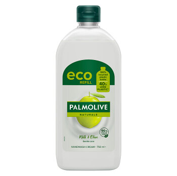 Palmolive tekuté mydlo olive milk, 750ml - náplň, poškodený obal
