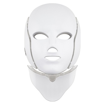 PALSAR7 Ošetrujúca LED maska na tvár a krk (biela)