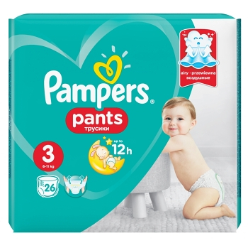 PAMPERS Pants CarryPack S3 Nohavičkové plienky 25 ks