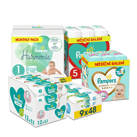 PAMPERS mesačné balenie
