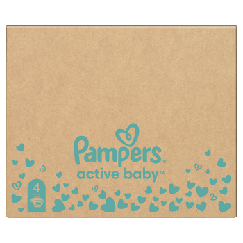 PAMPERS Active Baby mesačné balenie veľ.4 9-14 kg 180 ks (Plienky 4 (7 - 18 kg)) - obrázok 2/2