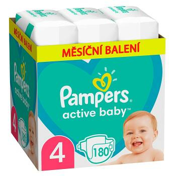 PAMPERS Active Baby mesačné balenie veľ.4 9-14 kg 180 ks