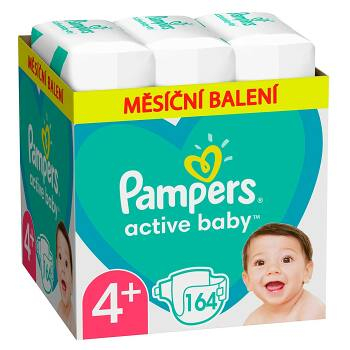 PAMPERS Active Baby mesačné balenie veľ.4 + 10-15 kg 164 ks