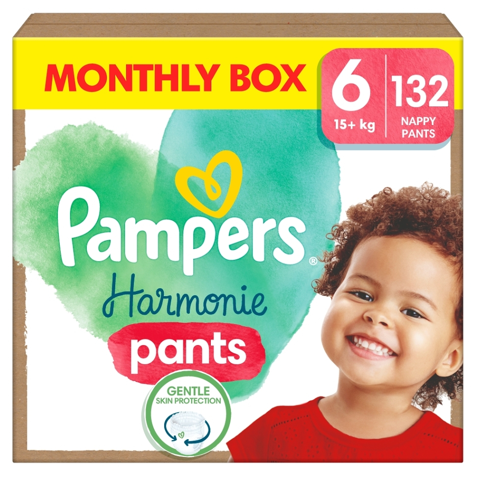 PAMPERS Harmonie Pants veľ. 6 - Mesačné balenie 132 ks kúpite na Mojalekaren.sk