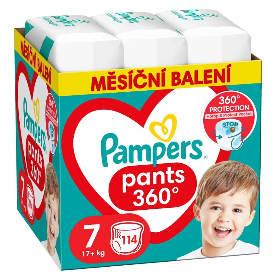 PAMPERS Premium nohavičkové plienky Monthly box S7 114 kusov
