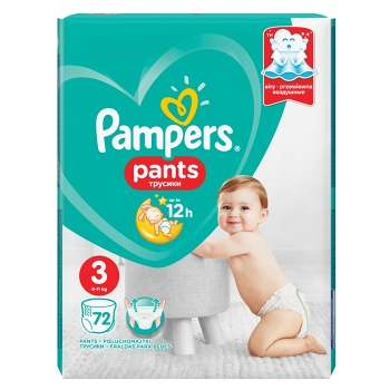 PAMPERS Pants Veľ.3 Plienkové nohavičky 72 ks