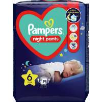 PAMPERS Pants Night 6 Nohavičkové plienky 15+kg 19 ks