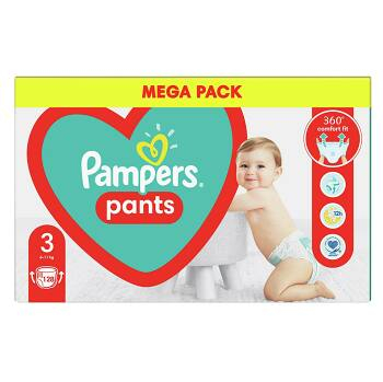 PAMPERS Pants veľ.3 Plienkové nohavičky 6-11 kg 128 ks