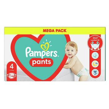 PAMPERS Pants veľ.4 Plienkové nohavičky 9-15 kg 108 ks, poškodený obal