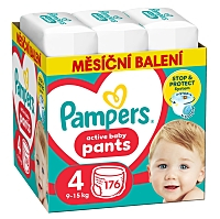 PAMPERS Pants veľ.4 Plienkové nohavičky 9-15 kg 176 ks