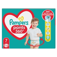 PAMPERS Pants veľ.7 Plienkové nohavičky 17 kg+ 74 ks