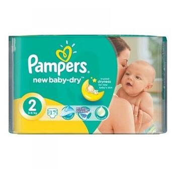 PAMPERS New Baby-Dry 2 MINI 3-6 kg 17 kusov