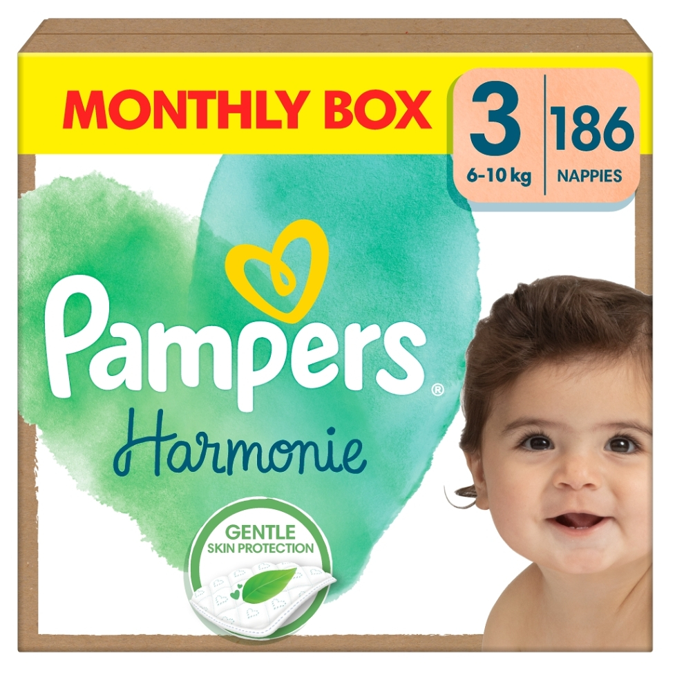 PAMPERS Harmónia plienky M box S3 186 kusov kúpite na Mojalekaren.sk