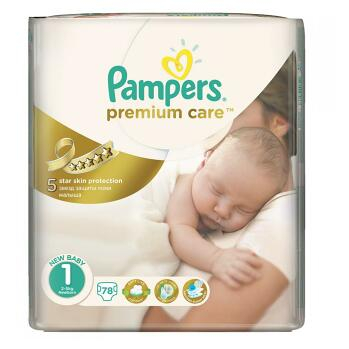 Pampers Premium Care 1 newborn 2 - 5 kg 78 kusov