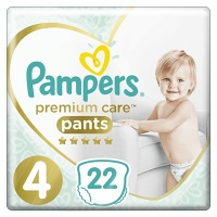 PAMPERS Premium Care Pants 4 MAXI 7-14 kg 22 kusov