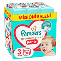 PAMPERS Premium Care veľ. 3 plienkové nohavičky 6 -11 kg 140 ks