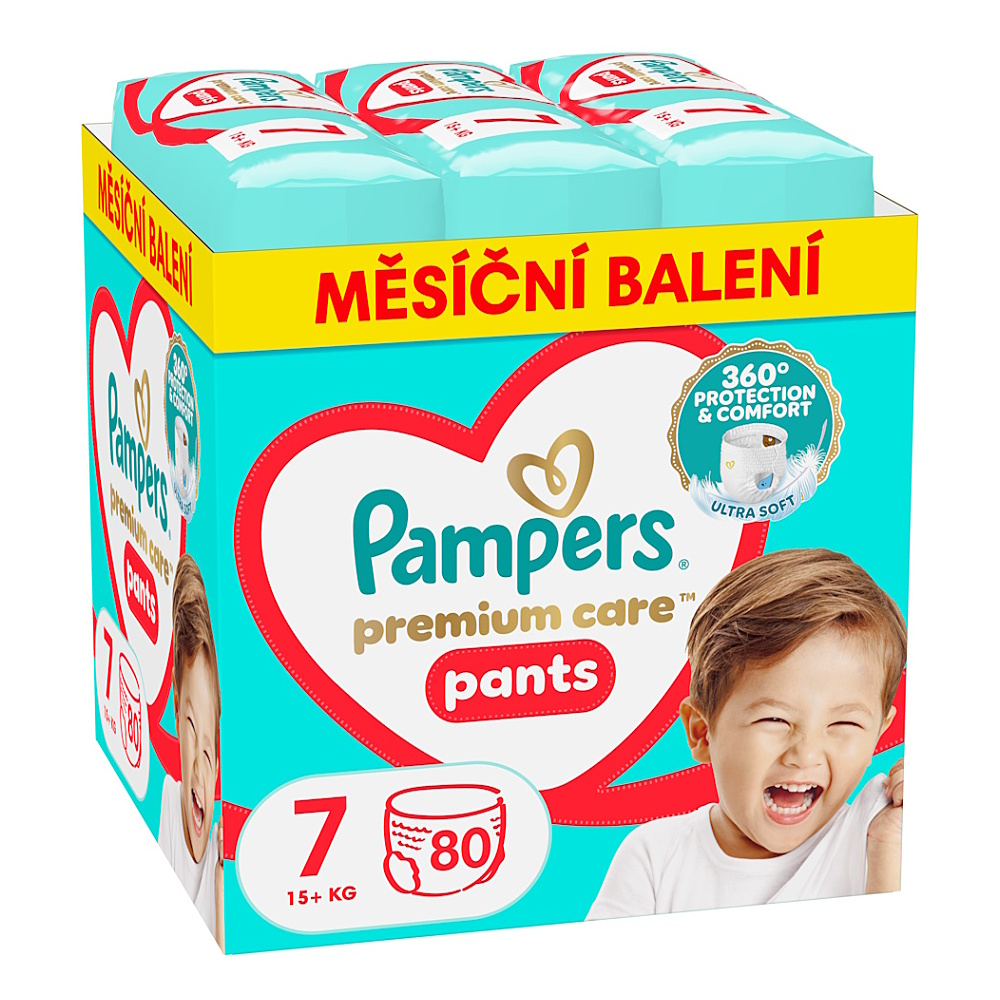 PAMPERS Premium nohavičkové plienky Monthly box S7 80 kusov kúpite na Mojalekaren.sk