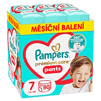 PAMPERS Premium nohavičkové plienky Monthly box S7 80 kusov
