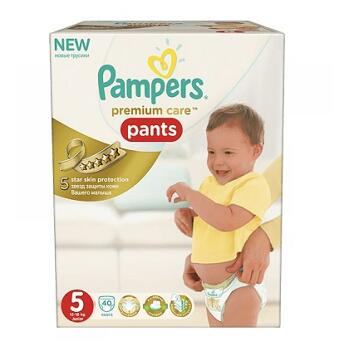PAMPERS Premium Care Pants 5 JUNIOR 12-18 kg 40 kusov