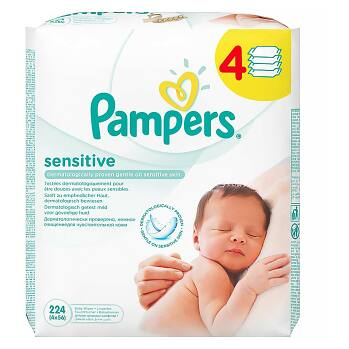 Pampers baby wipes Senstive 4x56ks