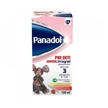 PANADOL Pre deti JAHODA 24 mg/100 ml