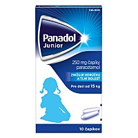 PANADOL Junior sup 250 mg 10 čapíkov