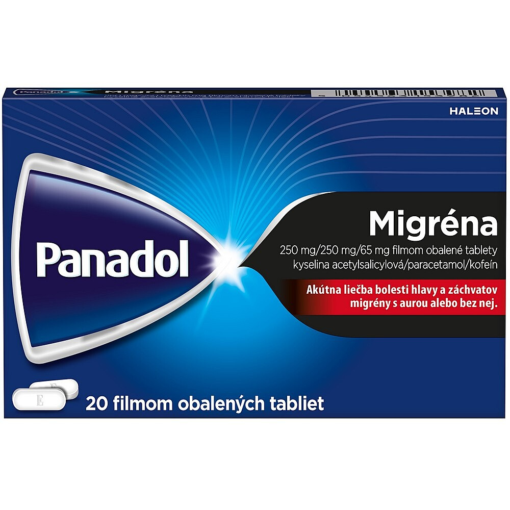 PANADOL Migréna 20 filmom obalených tabliet kúpite na Mojalekaren.sk