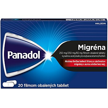 PANADOL Migréna 20 filmom obalených tabliet (Na bolesť hlavy)