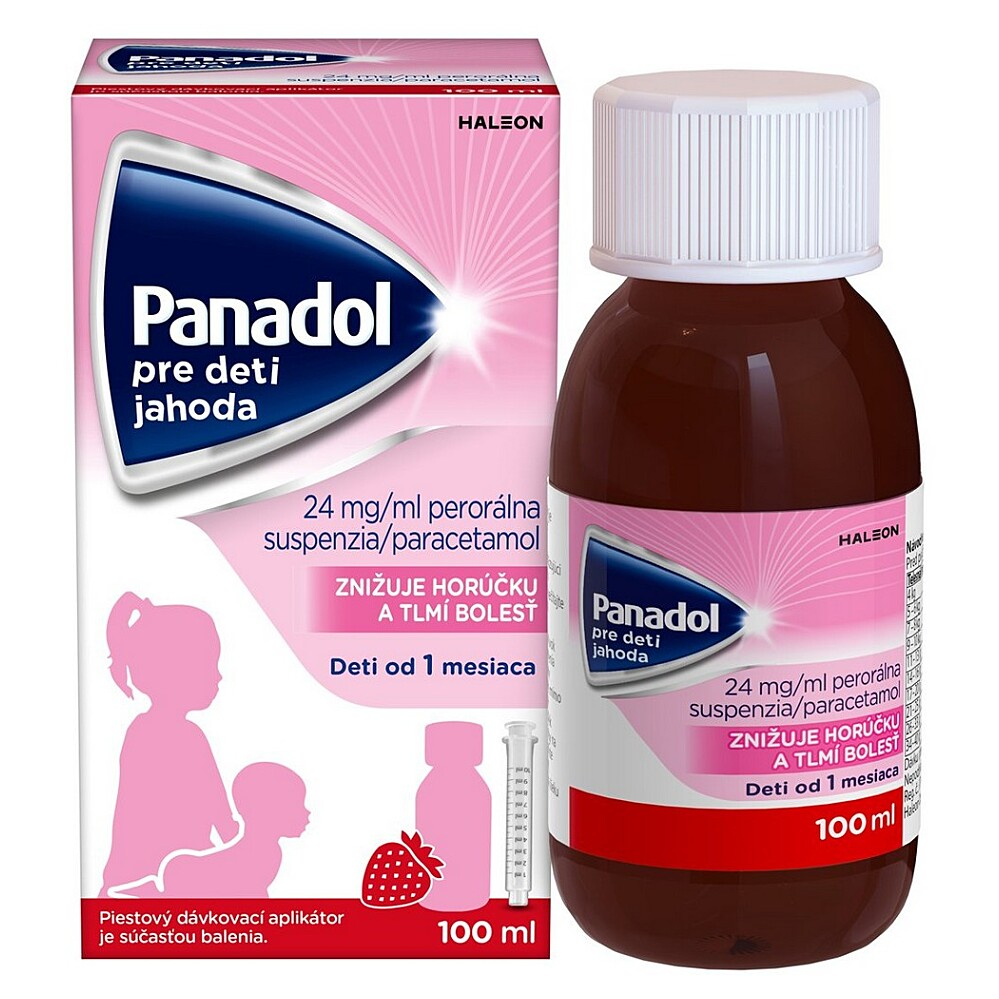 PANADOL Pre deti jahoda 24 mg/ml perorálna suspenzia 100 ml kúpite na Mojalekaren.sk