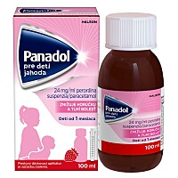 PANADOL Pre deti jahoda 24 mg/ml perorálna suspenzia 100 ml
