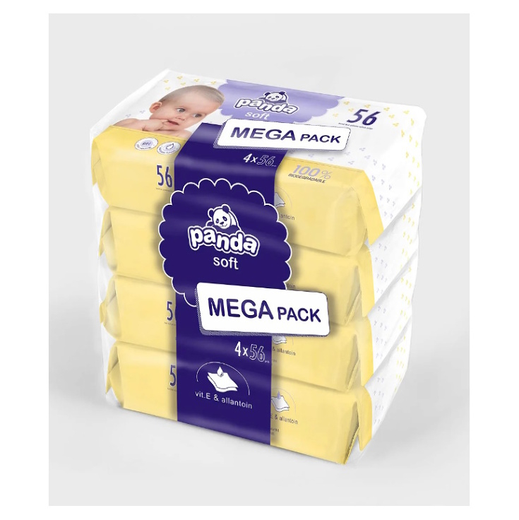 PANDA Vlhčené obrúsky soft 4 x 56 kusov kúpite na Mojalekaren.sk