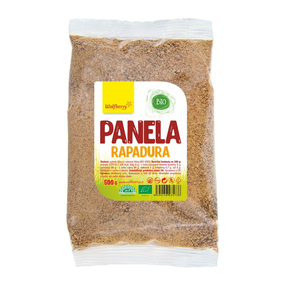Wolfberry Panela Rapadura BIO prírodné sladidlo v BIO kvalite 500 g
