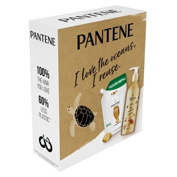 PANTENE Intensive Repair Šampón 430 ml + náhradná náplň 480 ml Darčekové balenie, poškodený obal