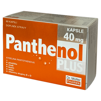 DR. MÜLLER Panthenol PLUS 40 mg 60 kapsúl (Pleť, vlasy, nechty) - Prírodné
