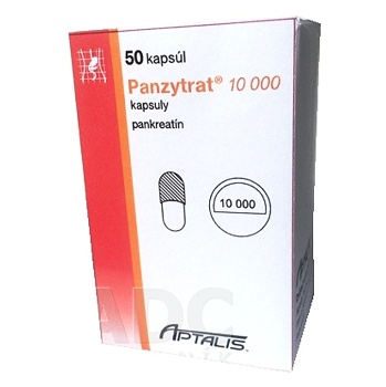 PANZYTRAT 10 000 100 mg 50 kapsúl