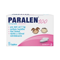 PARALEN 100 mg 5 čapíkov