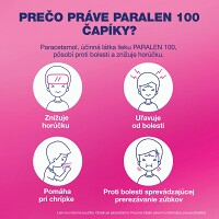 PARALEN 100 mg 5 čapíkov