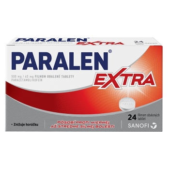 PARALEN EXTRA 500 mg/65 mg filmom obalené tablety 24 kusov