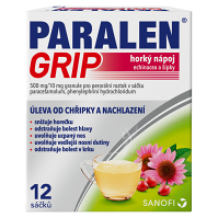 PARALEN GRIP horúci nápoj echinacea a šípky plo por 500 mg/10 mg 12 vrecúšok