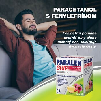 PARALEN GRIP horúci nápoj echinacea a šípky plo por 500 mg/10 mg 12 vrecúšok (Lieky na chrípku a prechladnutie) - obrázok 3/4
