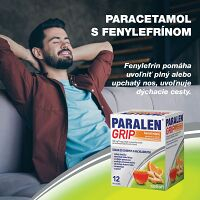 PARALEN GRIP horúci nápoj pomaranč a zázvor prášok na perorálny roztok 500 mg/10 mg 12 vrecúšok