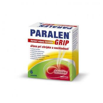 PARALEN GRIP horúci nápoj čerešňa 650 mg/10 mg plo por 1x6 vrecúšok