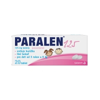 PARALEN pre deti 125 mg 20 tabliet