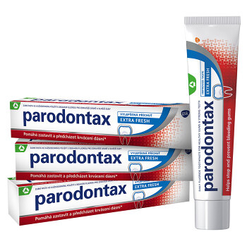 PARODONTAX Extra Fresh Zubná pasta 3 x 75 ml