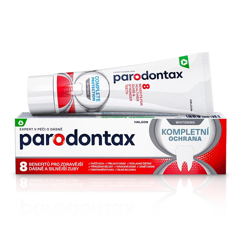 PARODONTAX Kompletná ochrana Whitening Zubná pasta 75 ml kúpite na Mojalekaren.sk