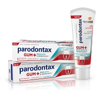 PARODONTAX Zubná pasta Gum + Breath & Sensitivity Whitening 2 x 75 ml